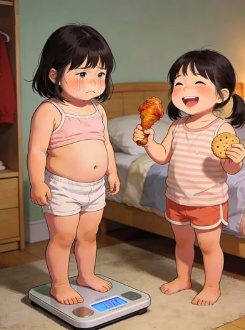 Bị Ép Tuyệt Thực Vì Nặng Hơn Em Hai Cân